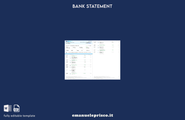 modello di pagina di parole dell'estratto conto bancario indiano Paytm in stile 